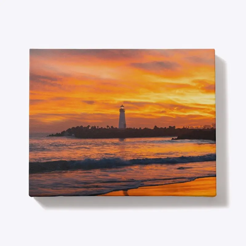 Lighthouse at sunset